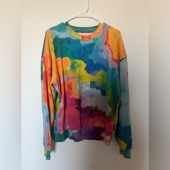 Acuarela multicolor sweatshirt by Artist Mister Piro - Picture 3 of 9